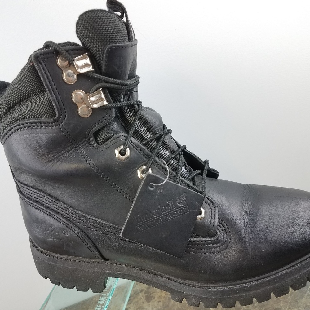 Timberland 6 inch Premium Black Waterproof Boots